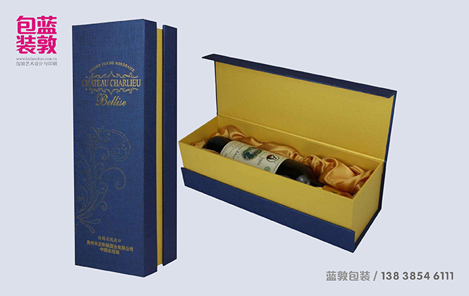 红酒包装盒设计、印刷、生产。